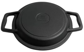 Vas de gatit din fonta 3 in 1 Kinghoff KH 1733, Vanatoresc, 8 L, Emailat, Negru