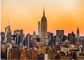 Tablou pe sticlă cu New York (70x50 cm)