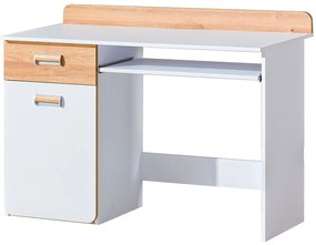 Masă PC Lavendon L10 (Stejar nash + alb lucios). 1042040