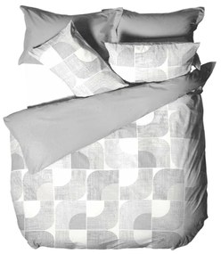 B.E.S. Petrovice Lenjerie de pat din flanel NordicGrey, 140 x 200 cm, 70 x 90 cm