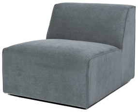 Modul pentru canapea gri cu tapițerie din catifea reiată (de mijloc) Sting – Scandic