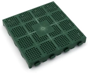 Placi de plastic perforat Linea Combi 40 x 40 x 4,8 cm, verde