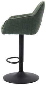Scaune de bar verzi 2 buc. (înălțime șezut 69 cm) Avola – Unique Furniture