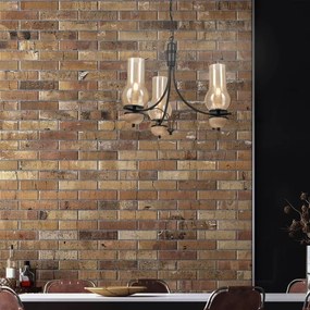 Lustră pe lanț Brilagi COTTAGE 3xE14/40W/230V fag/maro