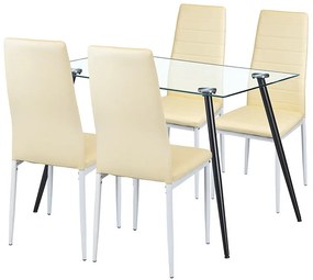 Cruz 4+1 set de sufragerie bej