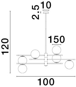 Lustra suspendata design modern GITCHI 6L