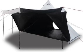 vidaXL Cort de familie Tipi 8 persoane, alb opac textil impermeabil