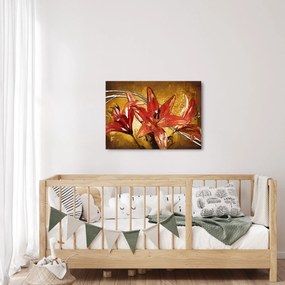 Tablou cu flori de crini (70x50 cm)