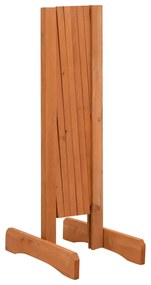 Gard cu zabrele de gradina, portocaliu, 120x60 cm, lemn de brad 1, Portocaliu, 120 x 60 cm