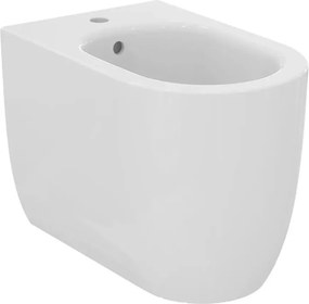 Bideu pe pardoseala Atelier Blend Curve alb lucios