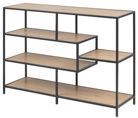 Bibliotecă SARON stejar/negru