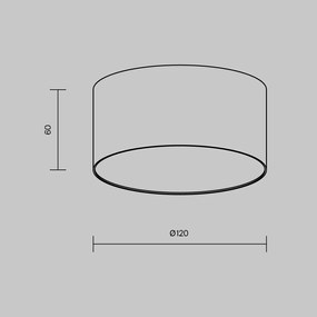 Mini Plafoniera LED design tehnic Zoom D-12cm 3000K auriu