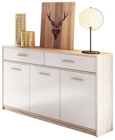 Comodă Terrell (Stejar sonoma + alb). 1053283
