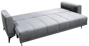 Canapea extensibilă, gri deschis/ gri, GRACE BIG SOFA
