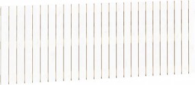 vidaXL Tăblie de pat pentru perete, alb, 166x3x60 cm, lemn masiv pin