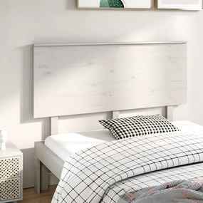 vidaXL Tăblie de pat, alb, 144x6x82,5 cm, lemn masiv de pin