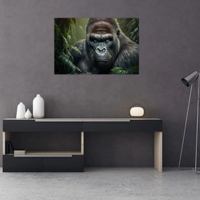 Tablou - Portret de gorilă (90x60 cm)