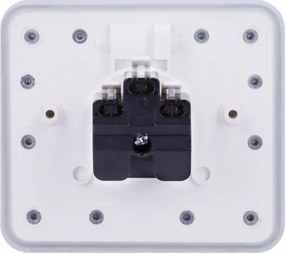 Brilagi - Priză încastrată pentru bucătărie INBOX IP55 albă dreptunghiulară