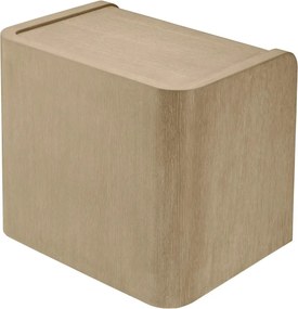 Noptiera design LUX, Furnir de stejar albit, Joane