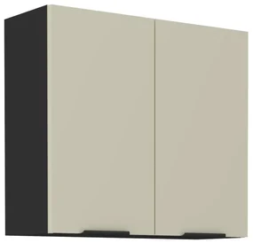 Dulap de bucătărie superior Arikona 80 G 72 2F (cașmir + negru). 1097041