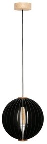 Pendul din lemn design modern ORB negru 34cm