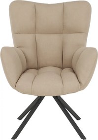 Scaun de design ţesătură bej, KOMODO