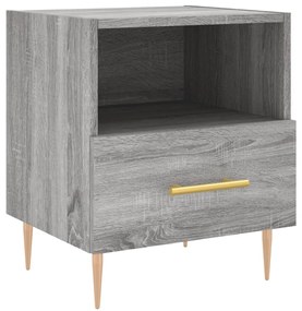 vidaXL Noptieră, gri sonoma, 40x35x47,5 cm, lemn compozit