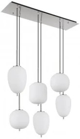 Suspensie moderna 6 becuri E14 Blacky 15345-6NO Globo