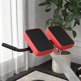 SPORTNOW Banca pentru Hiperextensii, Scaun Roman cu Inaltime Reglabila pentru Spate, Tors, Brate, Negru
