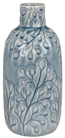 Vază, ceramică, albastru, ø12x26 cm