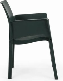 Scaun de masă pentru grădină EVELYN, verde închis
