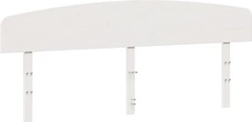 vidaXL Tăblie de pat, alb, 200 cm, lemn masiv de pin