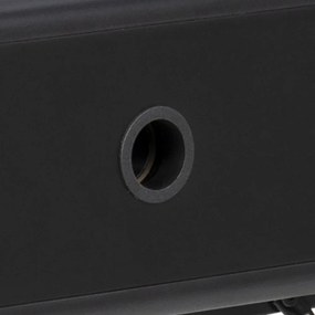 Birou cu raft si sertar DURANGO 100x55 cm, negru