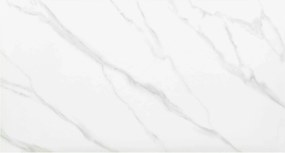 Masa de dining RION 130x70 cm cu blat ceramic, marmura alba