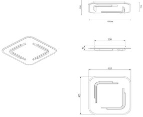Plafonieră LED Lucide 44114/30/02 ANDREAS LED/30W/230V auriu