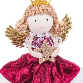 Figurină de Crăciun din material textil Angel – Casa Selección