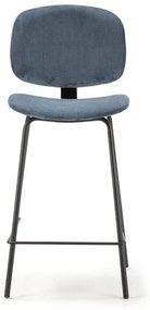 Scaune de bar albastre 2 buc. (înălțime șezut 66 cm) Arus – Marckeric
