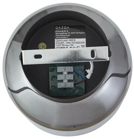 Plafonieră modernă neagră cu sticlă fumurie - Stiklo