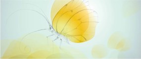 Tablou - Fluturele galben (120x50 cm)