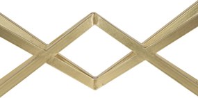 Consola Piramid, Mauro Ferretti, 130x40x75 cm, fier, auriu/negru