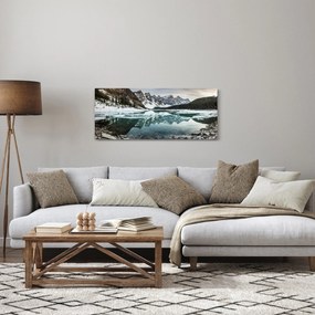 Tablou - lacul iarna (120x50 cm)