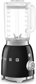 Blender Smeg BLF03BLEU, 800 W, 1,5 l, 18 000 rpm, 4 programe, 4 viteze + Impuls, Otel inoxidabil, Negru