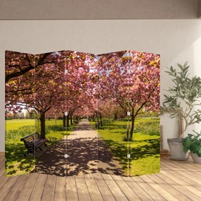 Paravan - Livada - cireși (210x170 cm)