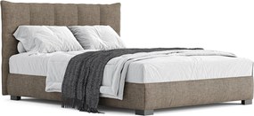 Pat tapițat Idis cu saltea, 120/140/160/180 cm - 180x200