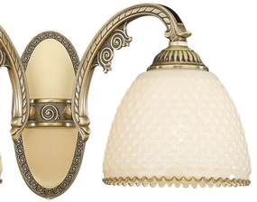 Aplica de perete din alama 2 brate design italian 7005