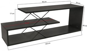 Comoda TV Zigzag - Antracit