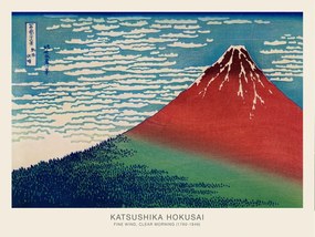 Reproducere Fine Wind, Clear Morning (Mt Fuji Japan)- Katsushika Hokusai