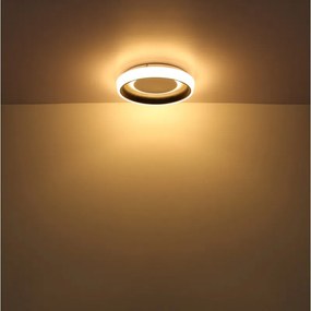 Plafoniera LED cu telecomanda design modern Tabano negru mat