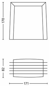 Aplică de exterior SHADES 1xE27/15W/230V IP44 gri Philips