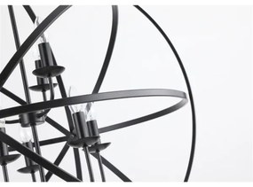 Searchlight 2478-8BK - Lustră pe lanț ORBIT, 8xE14/60W/230V, neagră